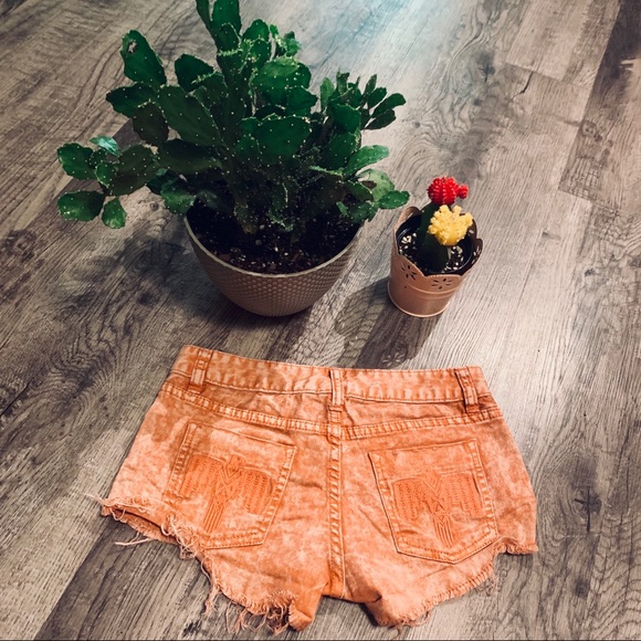 Billabong Pants - Billabong Thunderbird Cut Off Tye Dye Denim Shorts
